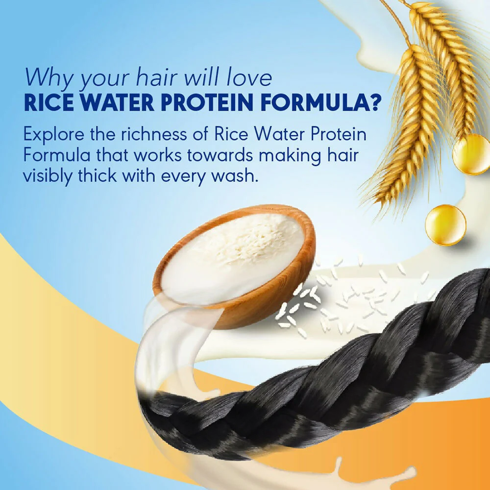 Clinic Plus With Rice Water Protein + Vitamin-E Strong & Thick Shampoo - Image 8
