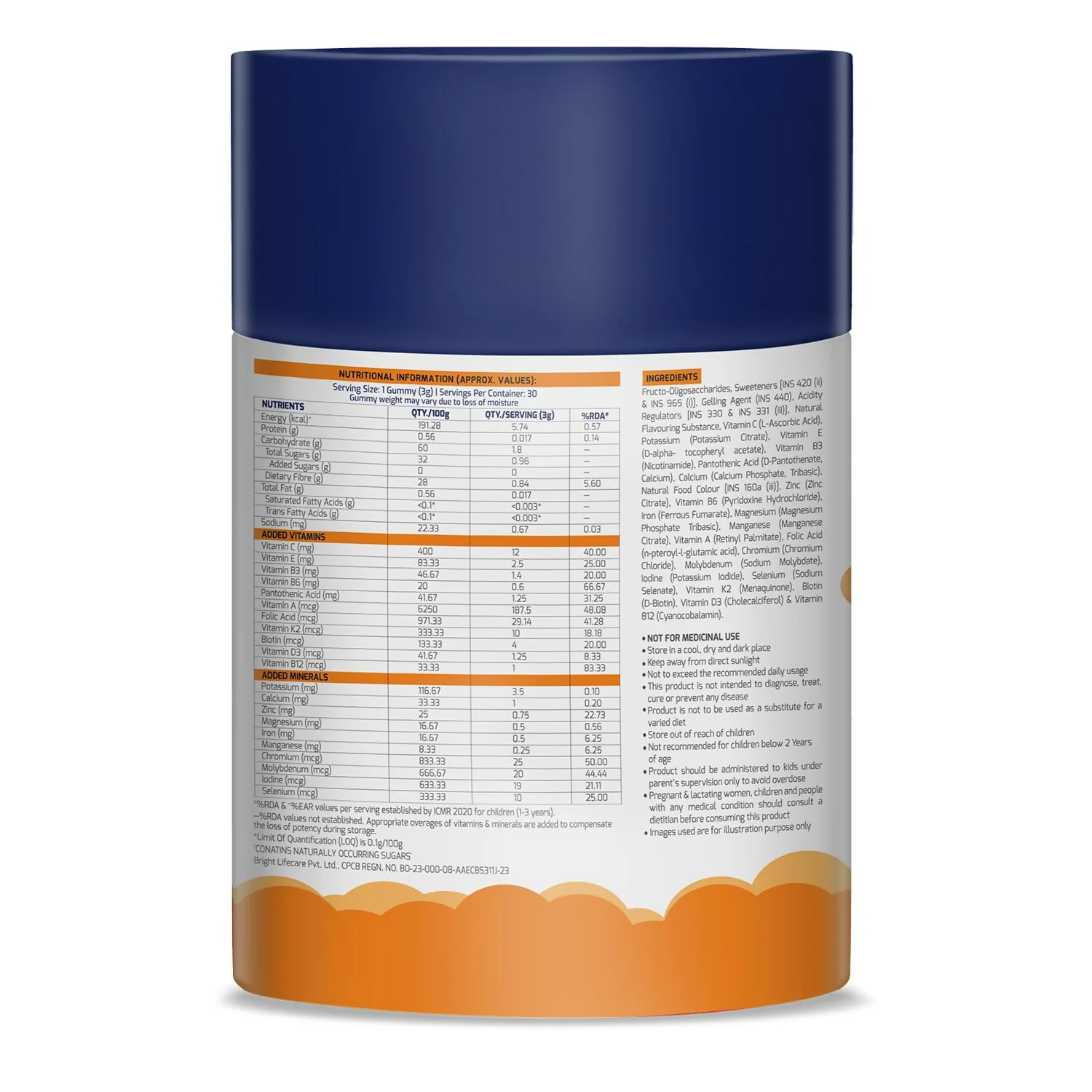 Gritzo Super Gummies, Multivitamin for Kids (Natural Orange Flavour) - Image 8