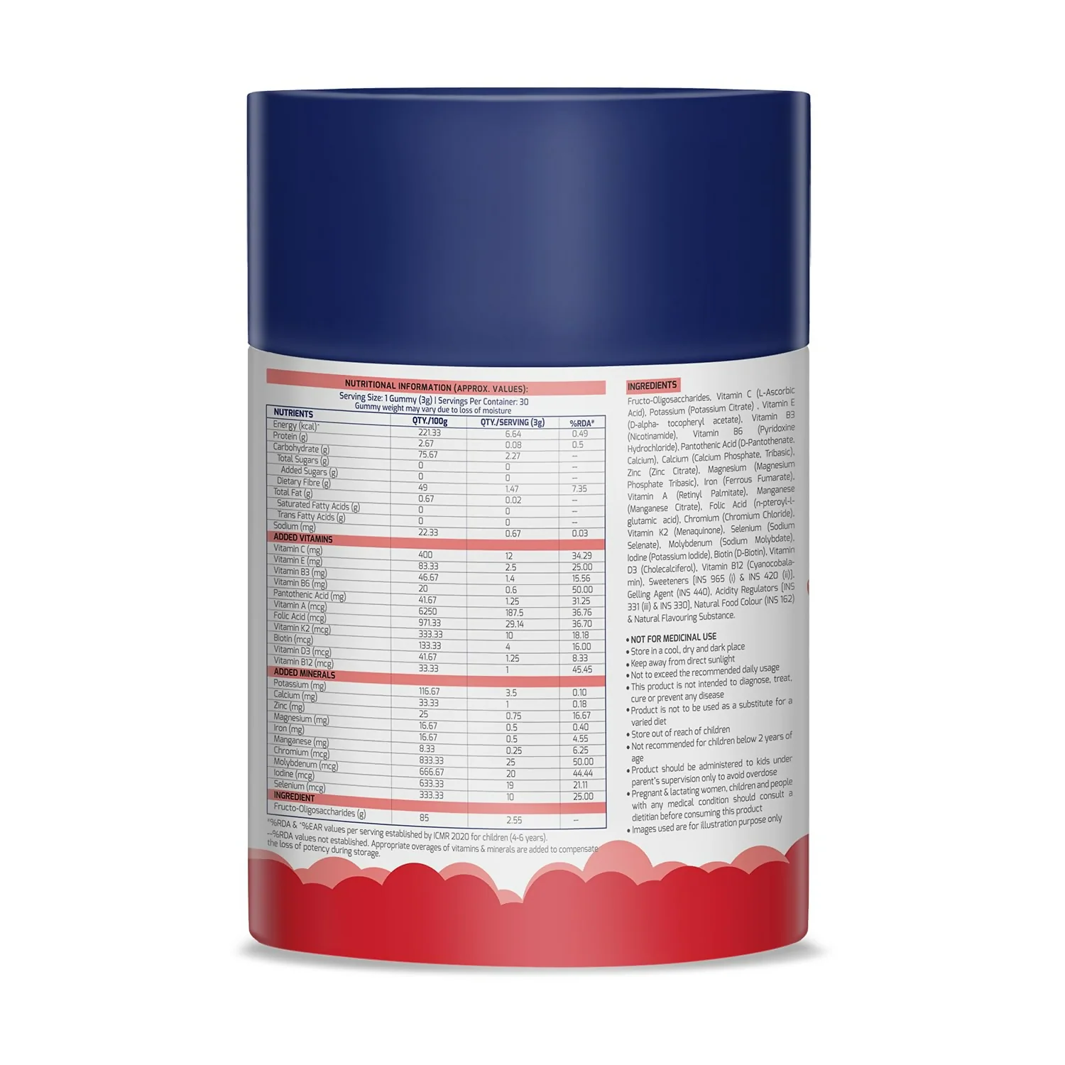 Gritzo Super Gummies, Multivitamin for Kids (Natural Strawberry & Natural Orange Flavours) - Image 8