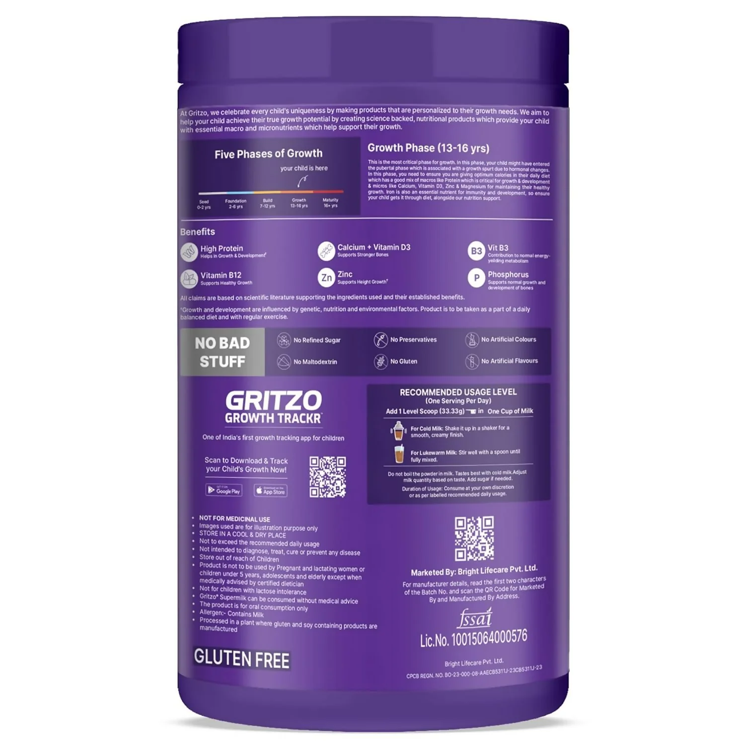 Gritzo SuperMilk Athlete Black Panther (13+y Boy & Girl), 17g Protein Powder (Cafe Mocha) - Image 3