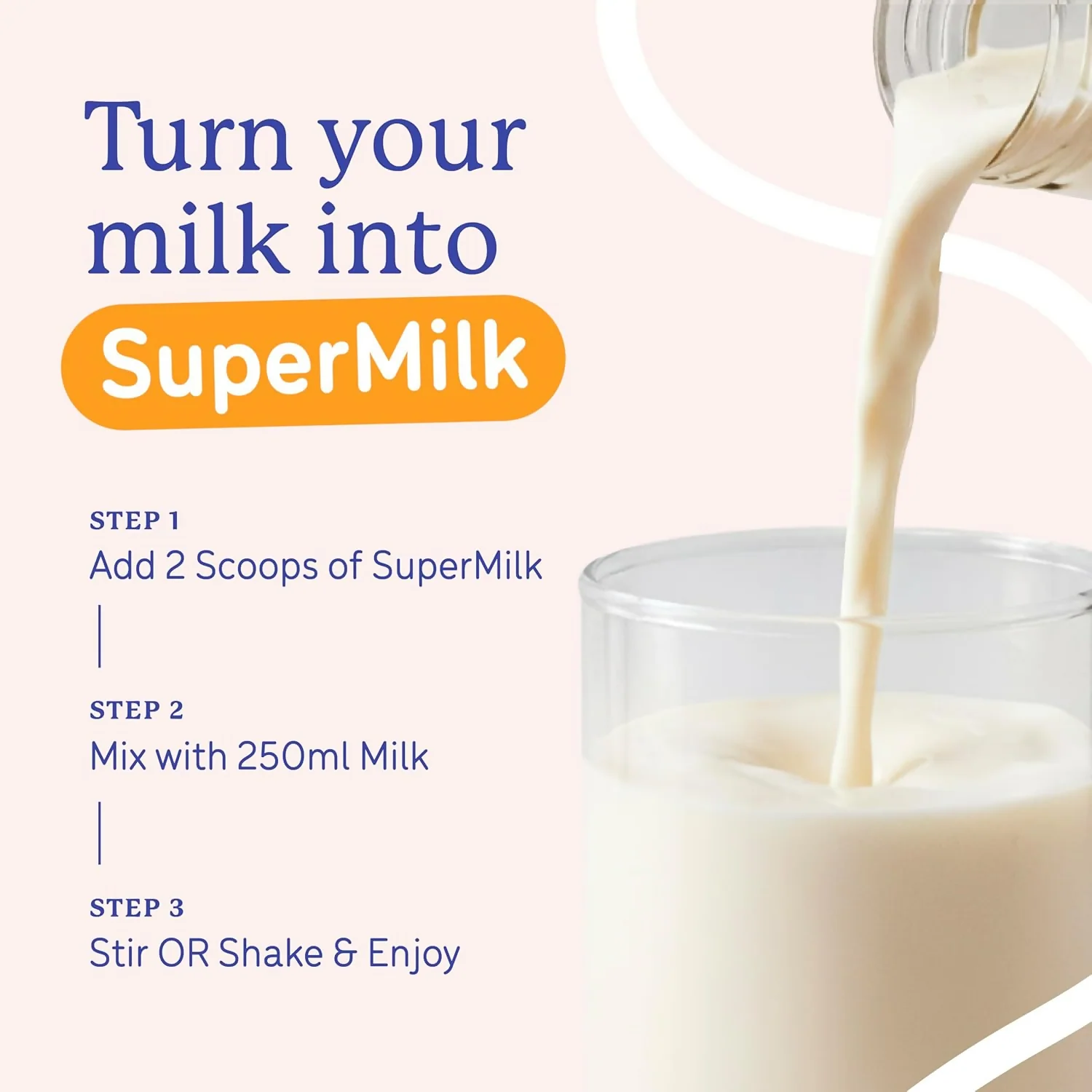 Gritzo SuperMilk Growth+ (Formerly Height+) Unsweetened Drink Mix (7-12y Boys), 10g Protein Powder (Creamy Vanilla) - Image 4