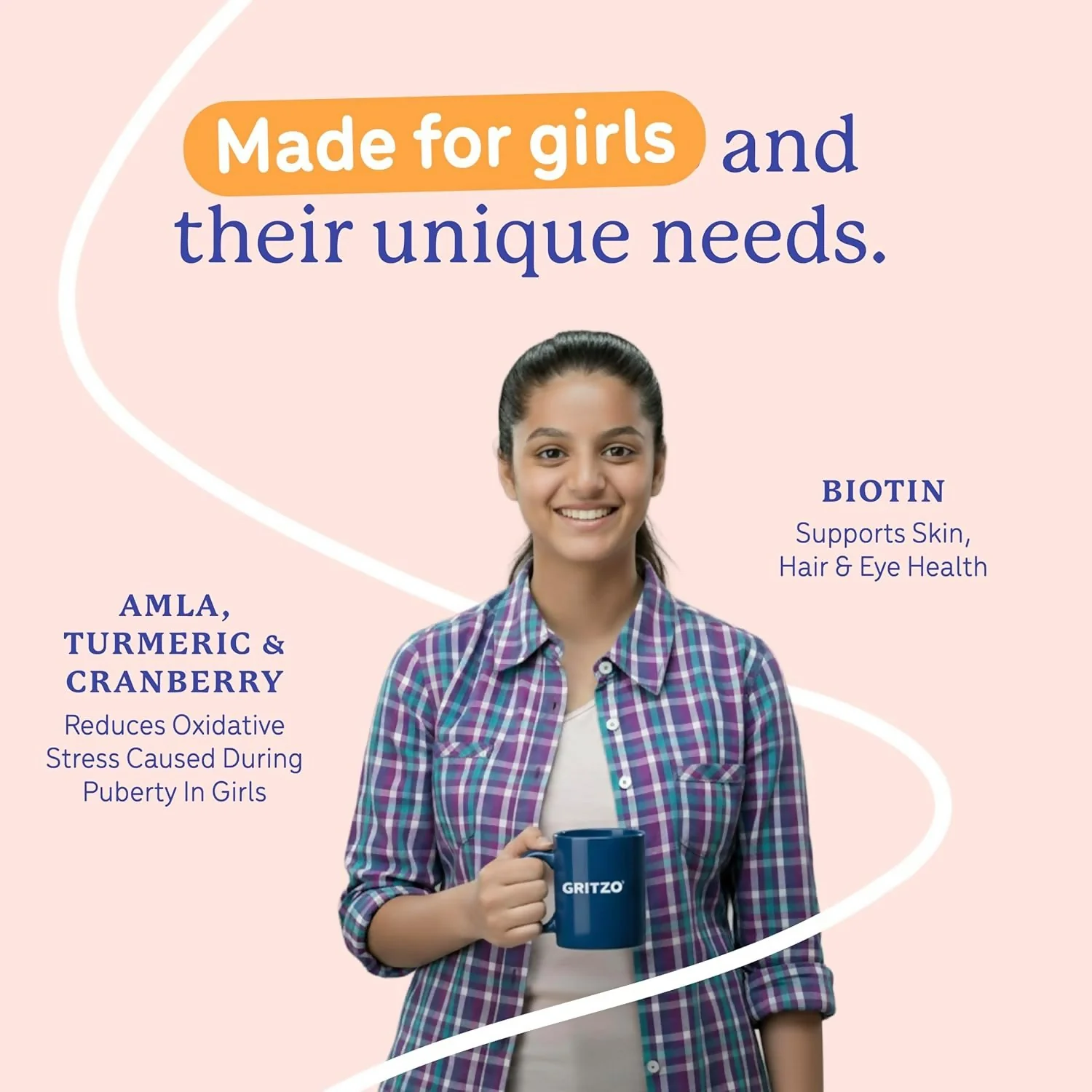 Gritzo SuperMilk Overall Growth (13+y Girls), 12g Protein Powder (Double Chocolate) - Image 6