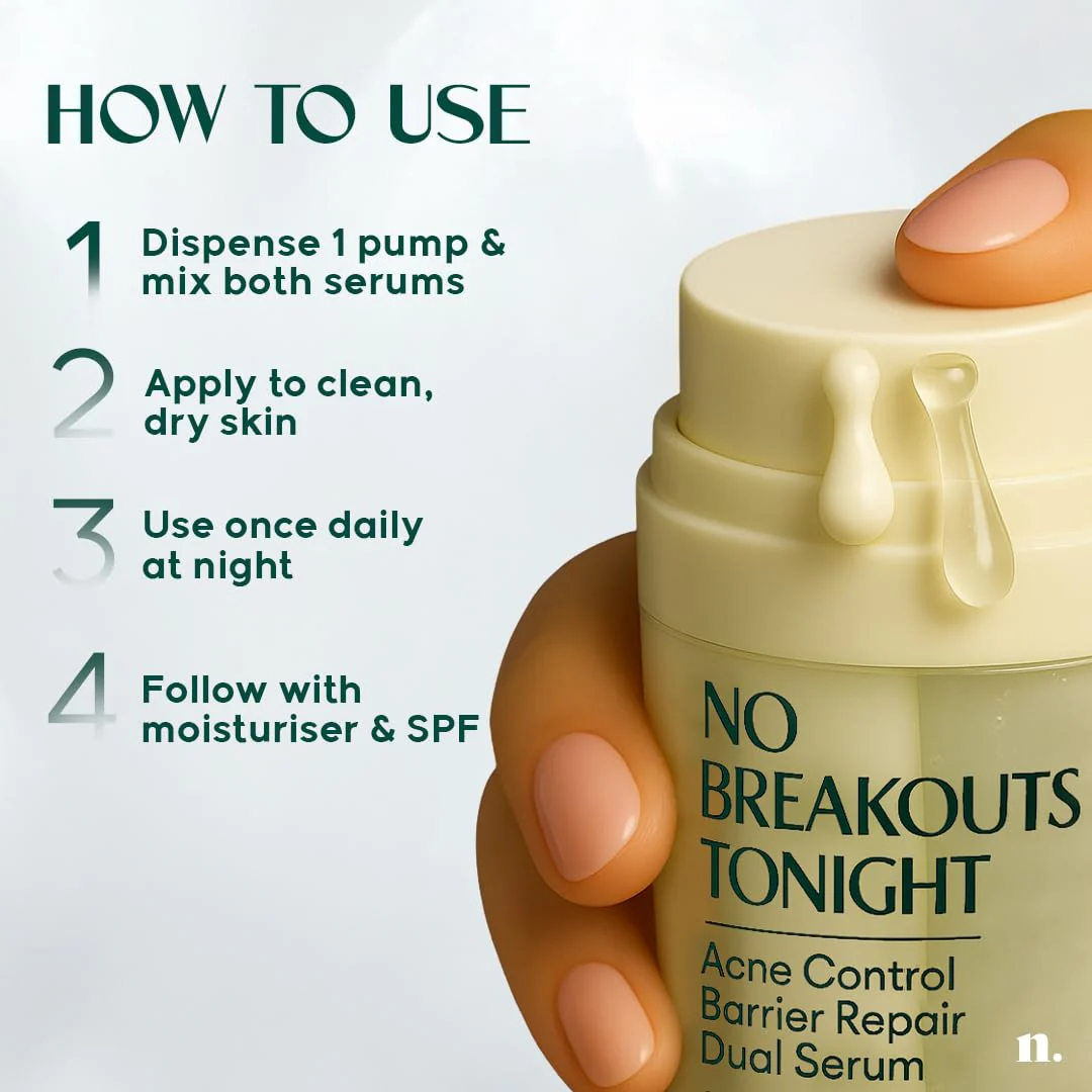 Numour No Breakouts Tonight Acne Control Barrier Repair Dual Serum - Image 7