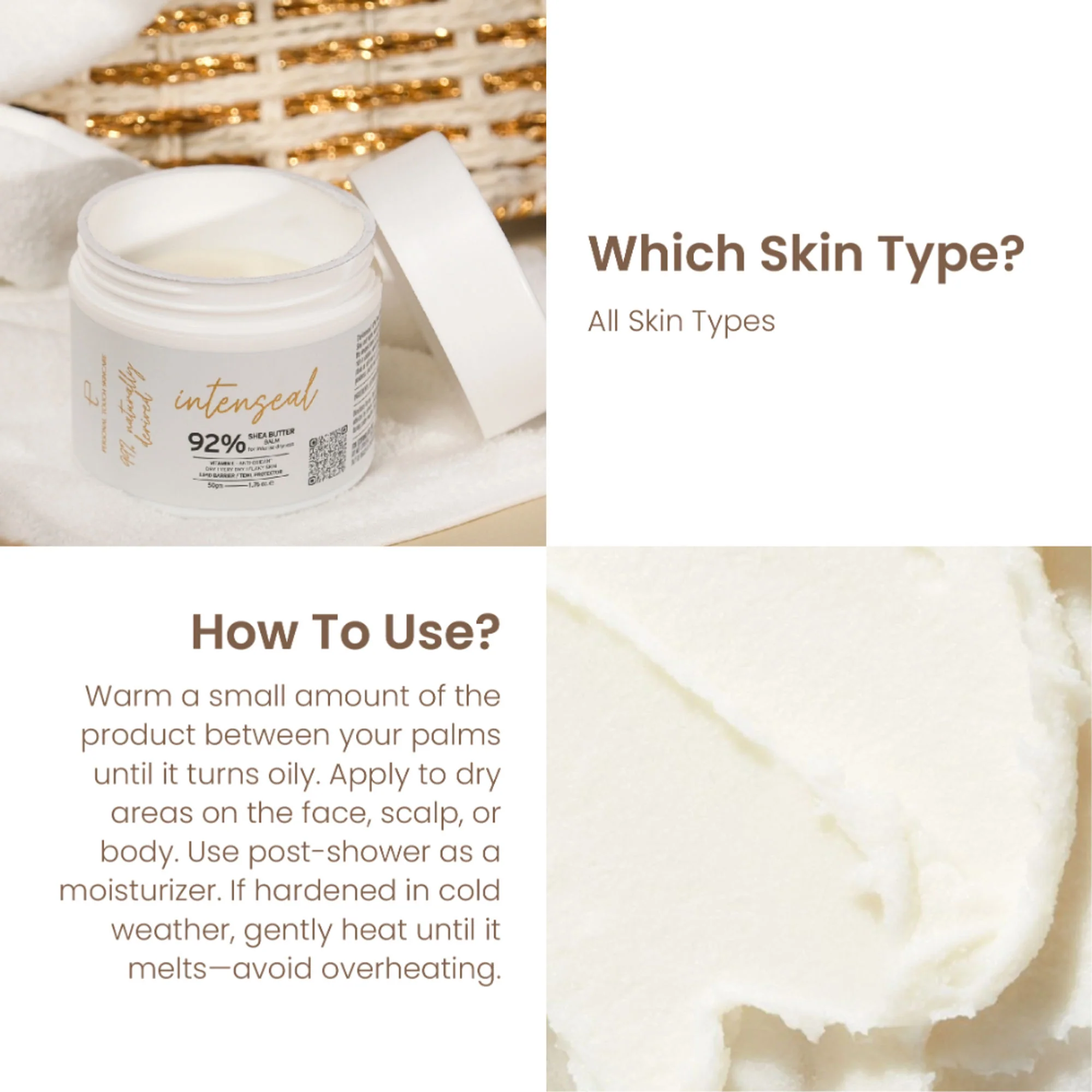 Personal Touch Skincare Intenseal Face & Body Balm For Extreme Dryness, Eczema, Psoriasis & Kid Safe - Image 3