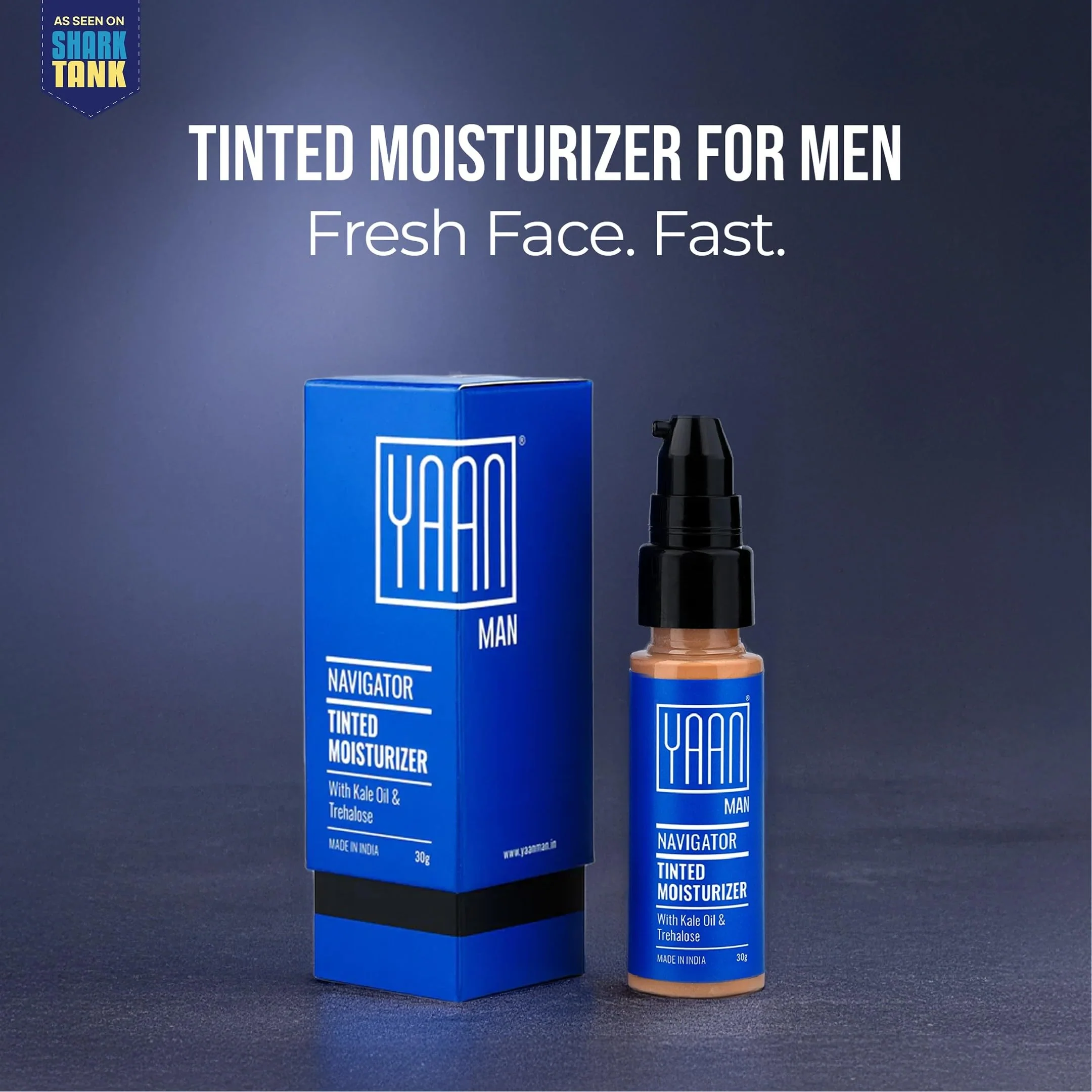 Yaan Man Tinted Navigator Moisturizer for Men With Kale Oil & Trehalose - Image 3